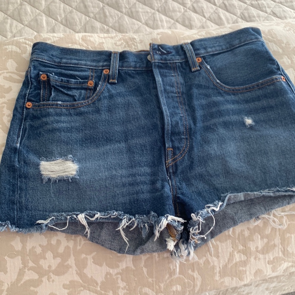 Levi jeans short. Poshmark on hold for a month this Friday 5/27.  Buy now